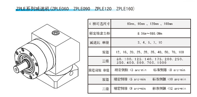 ZPLE系（xì）列精（jīng）密行星减速机